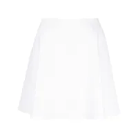 genny jupe trapèze à taille haute - blanc