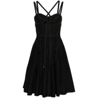 pinko robe à volants - noir