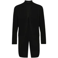 yohji yamamoto manteau à design asymétrique - noir