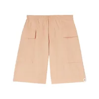 jil sander short en coton à poches cargo - rose