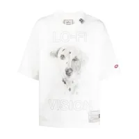maison mihara yasuhiro t-shirt en coton à imprimé graphique - blanc