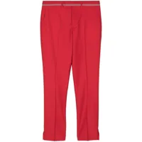paul smith pantalon de costume en laine - rouge