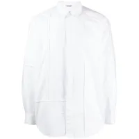 engineered garments chemise combo colour block - blanc