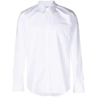 dries van noten chemise en coton à boutonnière - blanc