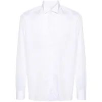 tagliatore chemise en coton à manches longues - blanc