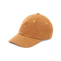 jw anderson casquette à logo anchor - marron