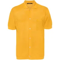 tagliatore chemise en maille pointelle - jaune
