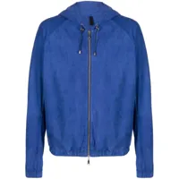 tagliatore veste zippée à capuche - bleu