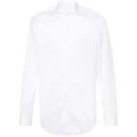 tagliatore chemise en coton à manches longues - blanc