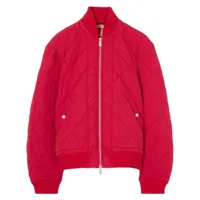 burberry veste bomber à design matelassé - rouge