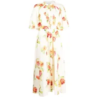 acler robe mi-longue cranhurst à fleurs - multicolore