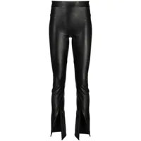 spanx legging leather-like en cuir artificiel - noir