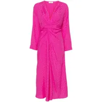 sandro robe courte à motif en jacquard - rose