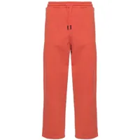 missoni pantalon de jogging à logo brodé - orange