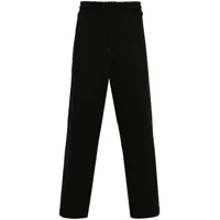 missoni pantalon de jogging à logo brodé - noir