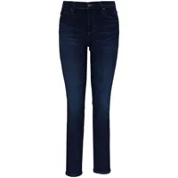 ag jeans jean skinny farrah à taille-haute - bleu