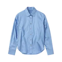 closed chemise en coton à manches longues - bleu