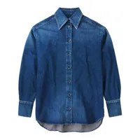 closed chemise en jean à manches longues - bleu