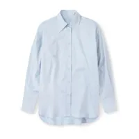 closed chemise en coton stretch à manches longues - bleu