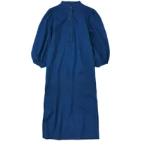 closed robe en jean à manches bouffantes - bleu