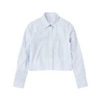 closed chemise en coton biologique à rayures - bleu