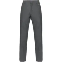 john richmond pantalon droit à plis marqués - gris