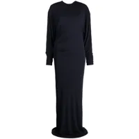 christopher esber robe longue à design drapé - noir