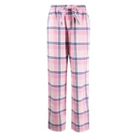 tekla bas de pyjama à carreaux - rose