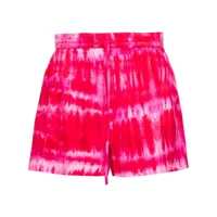 p.a.r.o.s.h. tie-dye silk shorts - rose