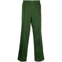 needles pantalon de jogging à logo brodé - vert