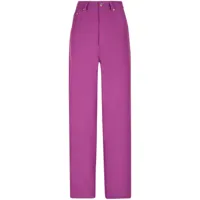 bally pantalon droit à taille haute - violet