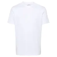 ferragamo t-shirt en coton à patch logo - blanc