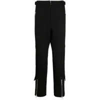 namacheko pantalon droit à détail de zip - noir