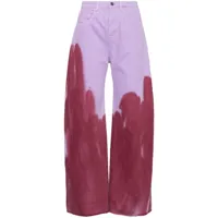 marques'almeida jean ample à taille haute - violet