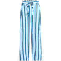 polo ralph lauren pantalon droit à rayures - bleu