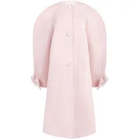 nina ricci manteau à simple boutonnage - rose