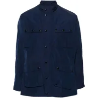 fursac manteau à design multi-poches - bleu