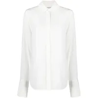 sportmax chemise leila en soie - blanc