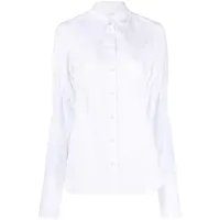 sportmax chemise austria à fronces - blanc
