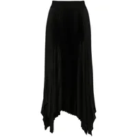 joseph jupe plissée à design asymétrique - noir