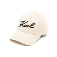 karl lagerfeld casquette à logo imprimé - tons neutres