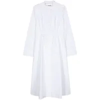 jil sander robe-chemise à boutonnière sur le devant - blanc