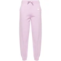 marant étoile pantalon de jogging à logo brodé - violet