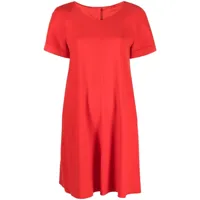 emporio armani robe courte à empiècements contrastants - rouge
