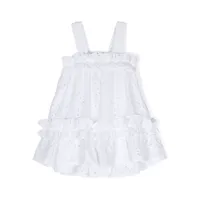 lapin house robe à broderie anglaise - blanc