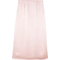 bimba y lola jupe taille-haute à effet froissé - rose