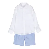 lapin house ensemble short-chemise en lin - blanc