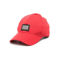 dolce & gabbana chapeau à plaque logo - rouge