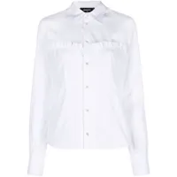 dsquared2 chemise corset en coton - blanc