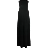 frame robe tube knit à coupe longue - noir